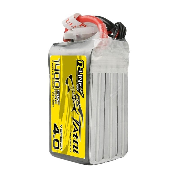 Tattu R-Line Version 4.0 1400mAh 22.2V 130C 6S1P Lipo Battery Pack (XT60)