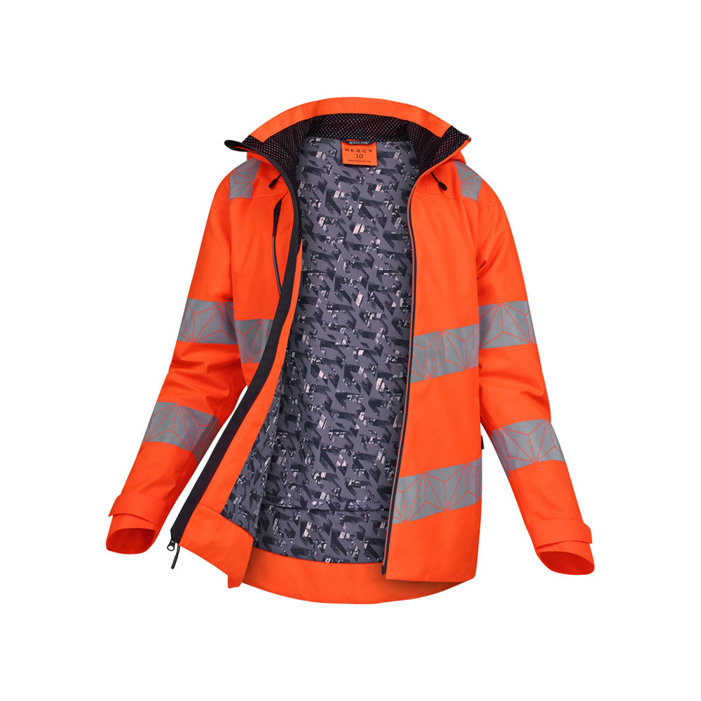 PULSAR® RCT850 / RCT851 React GRS Women's Waterproof Breathable Hi-Vis Shell Jacket