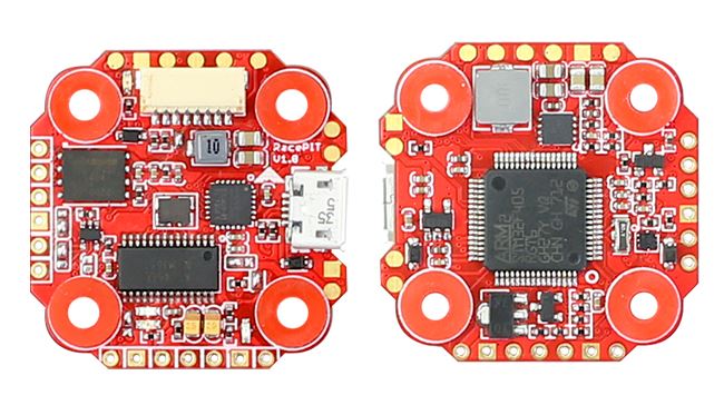 FuriousFPV RacePit Mini OSD F4 Flight Controller, Black Box (20x20)