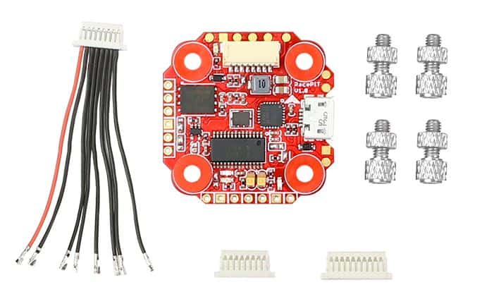 FuriousFPV RacePit Mini OSD F4 Flight Controller, Black Box (20x20)