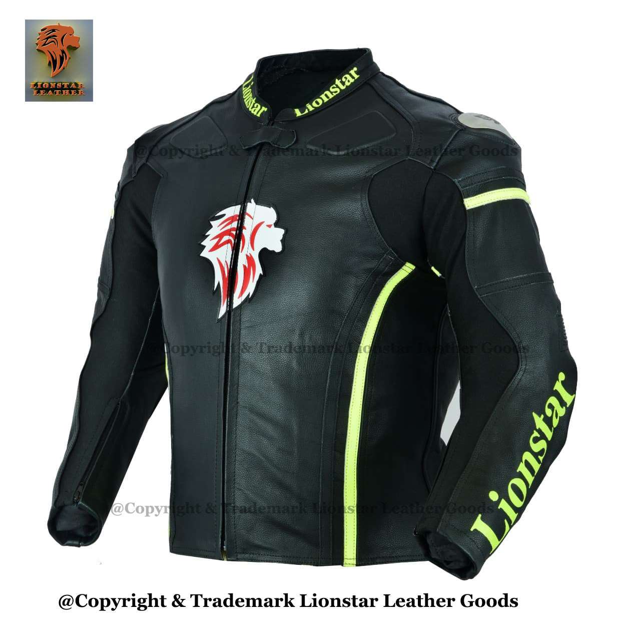 Cowhide Racing Jacket with CE Armor, Speed Hump, & External Hard Shoulders (Unisex)