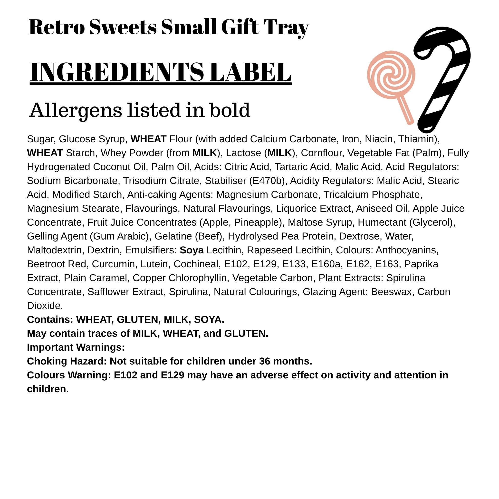 Retro Sweets Gift Tray