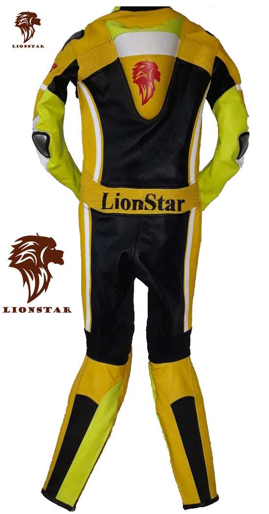 Lionstar Cowhide Suit | Red/Yellow Kids & Adult Racing Leathers