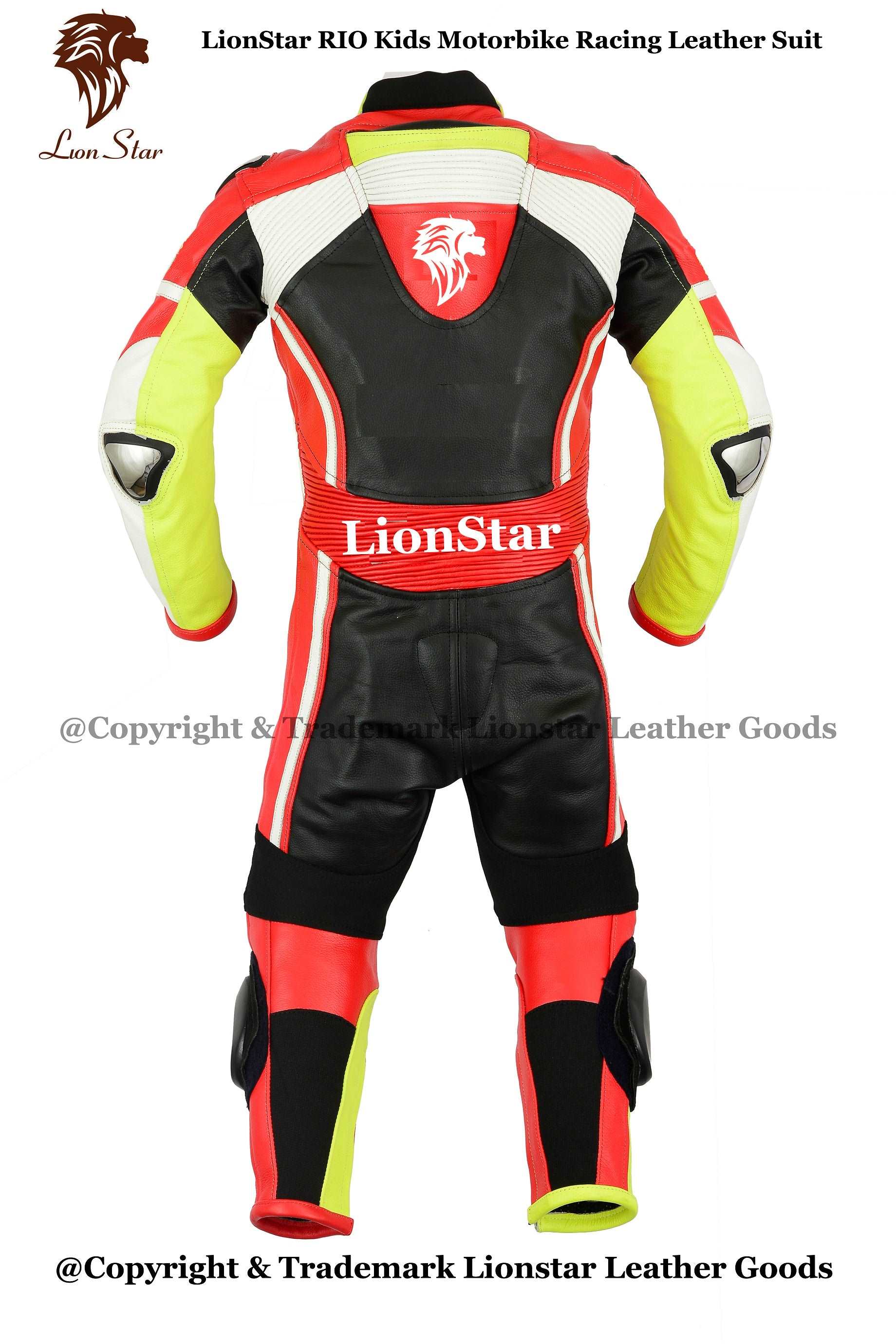 Lionstar Rio Leather Motorcycle Racing Suit - Adults & Kids CE Approved