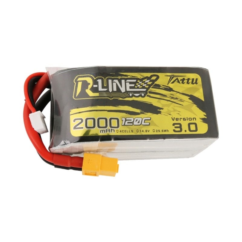 Tattu R-Line 3.0 2000mAh 14.8V 120C 4S1P Lipo Battery Pack