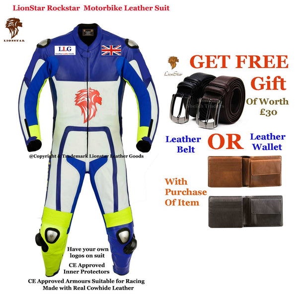 Leather Racing Suit | Kids & Adults CE Armoured Motorbike Leathers