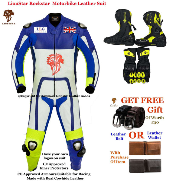 Leather Racing Suit | Kids & Adults CE Armoured Motorbike Leathers