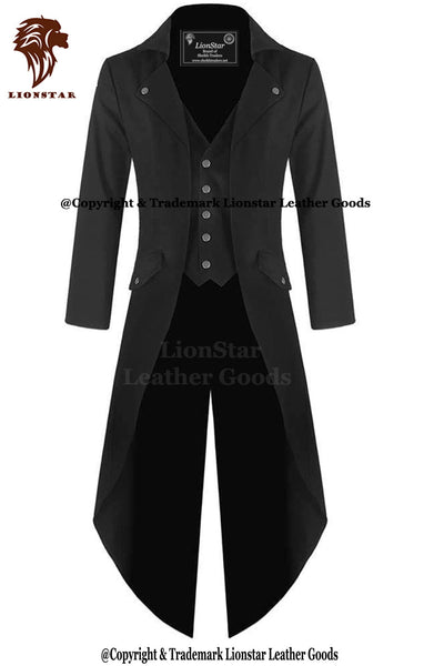 LionStar Royal Leather Victorian Long Coat