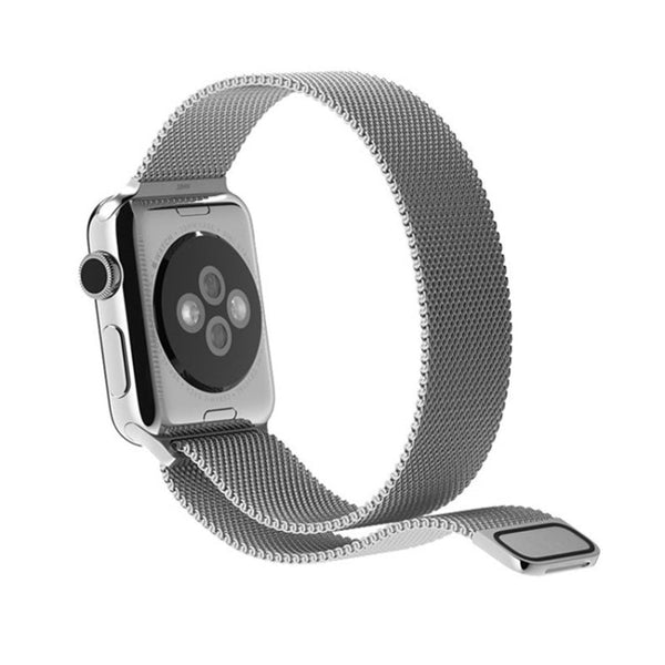 For Apple Watch 42mm Milanese Loop Magnetic Stainless Steel Watch Band