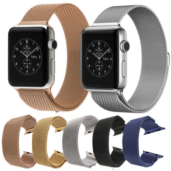 For Apple Watch 42mm Milanese Loop Magnetic Stainless Steel Watch Band