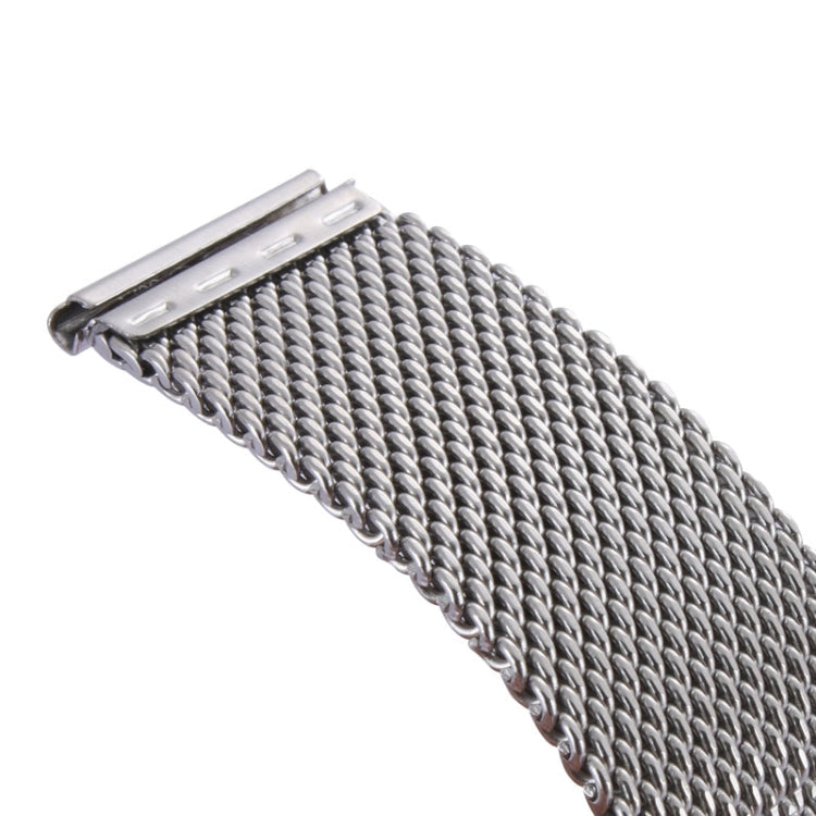 For Apple Watch 38mm Milanese Classic Buckle Stainless Steel Watch Band , Only Used in Conjunction with Connectors ( S-AW-3291 )