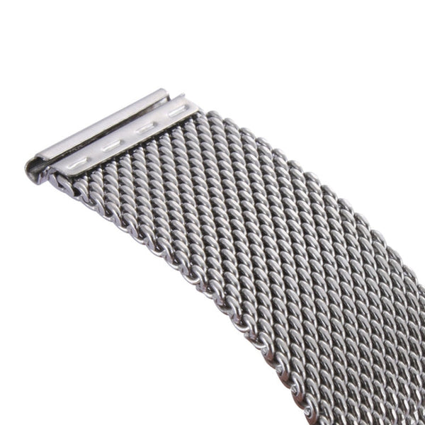 For Apple Watch 38mm Milanese Classic Buckle Stainless Steel Watch Band , Only Used in Conjunction with Connectors ( S-AW-3291 )