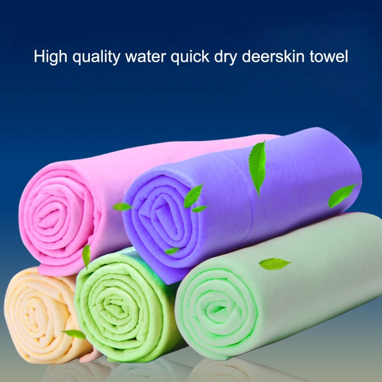 KANEED Synthetic Chamois Drying Towel Super Absorbent PVA Shammy Cloth for Fast Drying of Car, Size: 43 x 32 x 0.2cm, Drying Towel Super Absorbent PVA Shammy Cloth