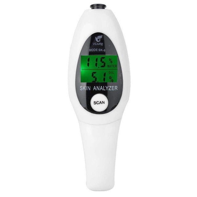 Mini Portable LCD Digital Moisture Skin Care Tester Moisture Oil Content Analyzer