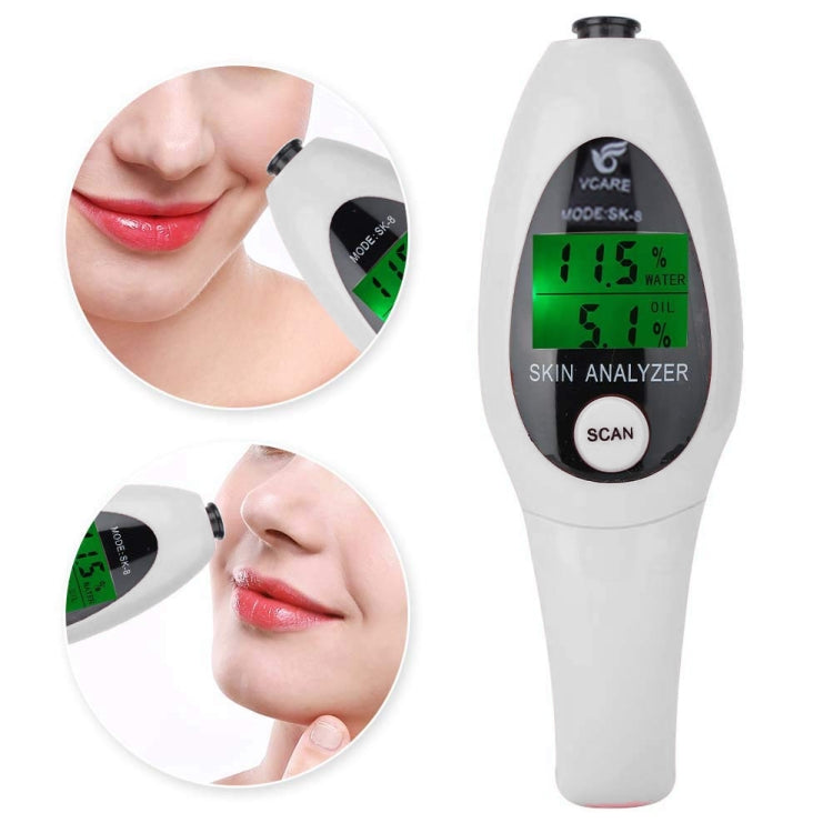 Mini Portable LCD Digital Moisture Skin Care Tester Moisture Oil Content Analyzer