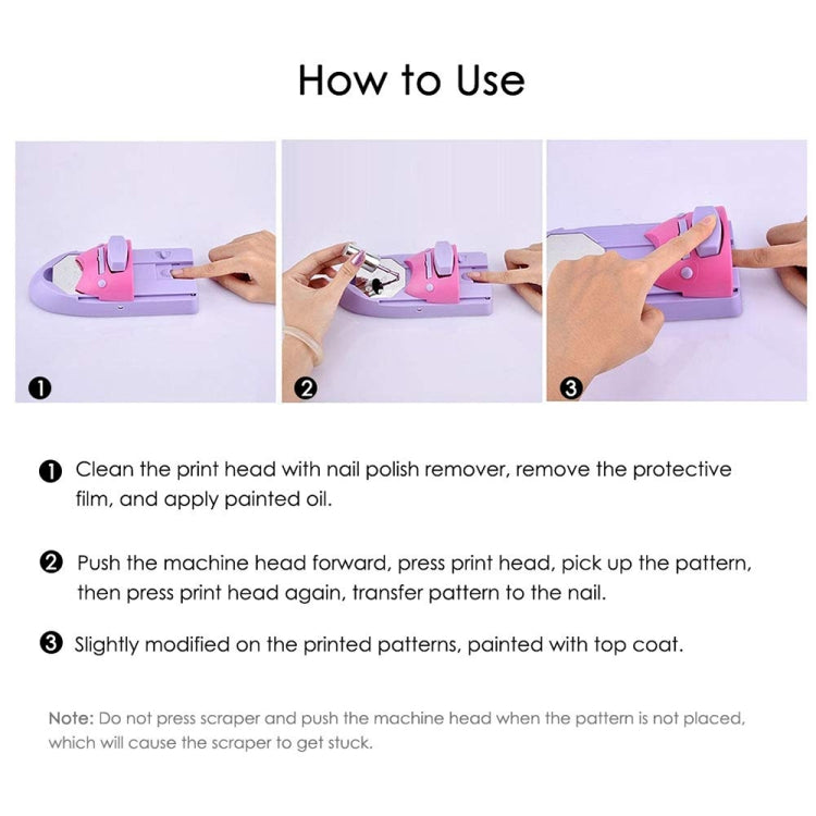 DIY Nail Art Printing Stamp Machine Set