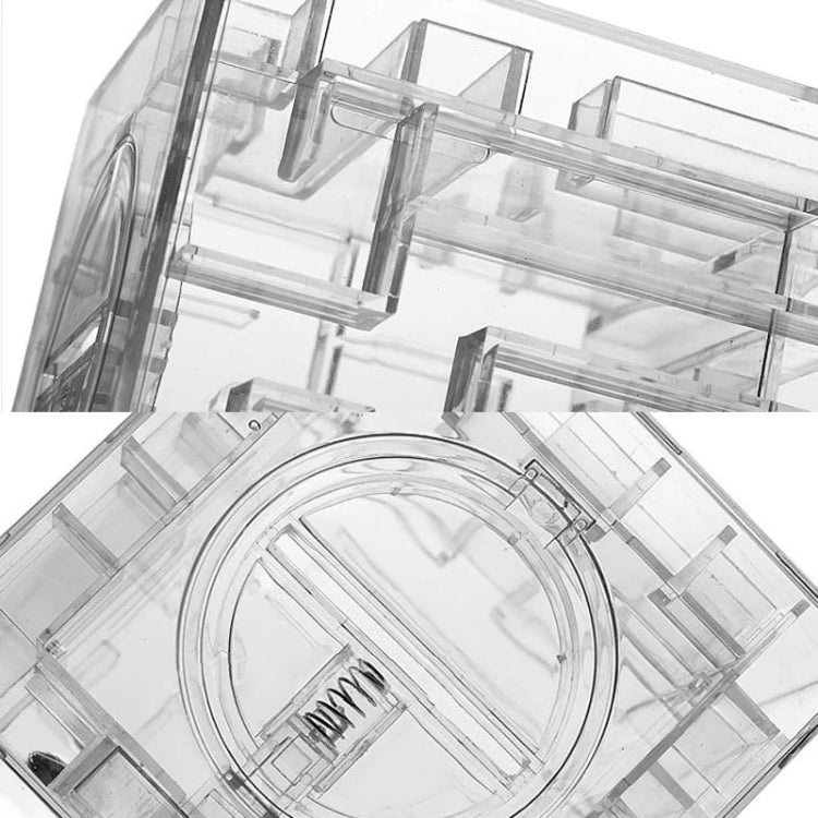 3D Puzzle Transparent Money Maze Bank Saving Coin Gift Box