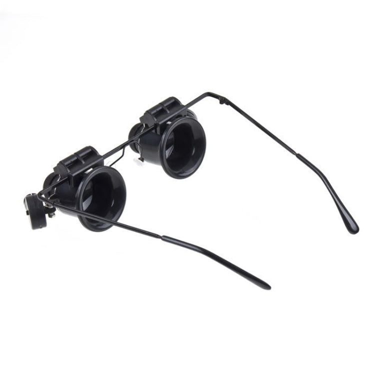 20X Glasses Type Watch Repair Loupe Magnifier with LED Light, Dual