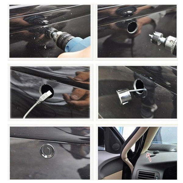 Auto Electromagnetic Back-Up Parking 4 x Sensors, Detecting Distance: 0.3-3m