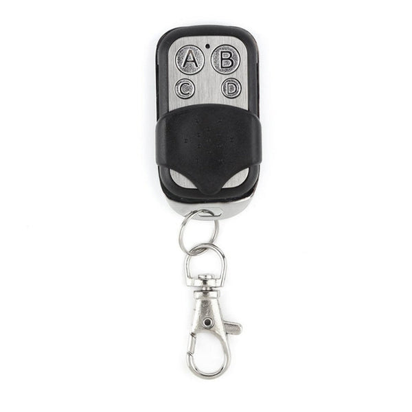 315MHz Metal Wireless Learning Code 4 Keys Remote Control (Black + Silver), 315MHz