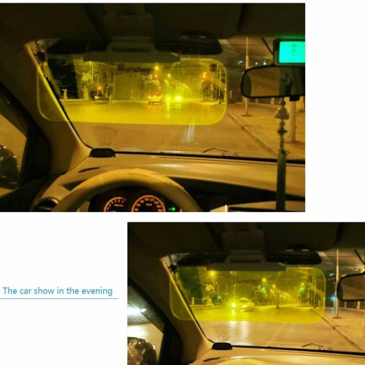 2 in 1 HD Car Anti-Glare Dazzling Goggle Day Night Vision Driving Mirror Sun Visors