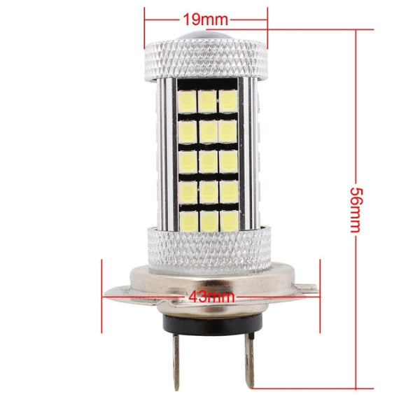 2 PCS H7 12.6W 630LM 6500K White Light 2835 SMD 66 LED Car Fog Light,  DC12V