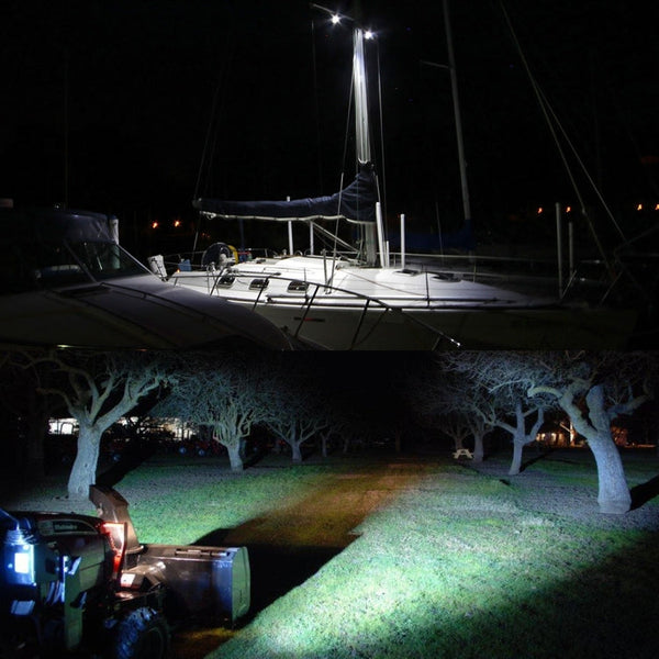 18W  6 LED White Light Floodlight Engineering Lamp / Waterproof IP67 SUVs Light, DC 10-30V