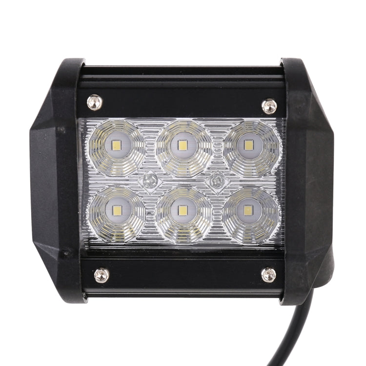 18W  6 LED White Light Floodlight Engineering Lamp / Waterproof IP67 SUVs Light, DC 10-30V