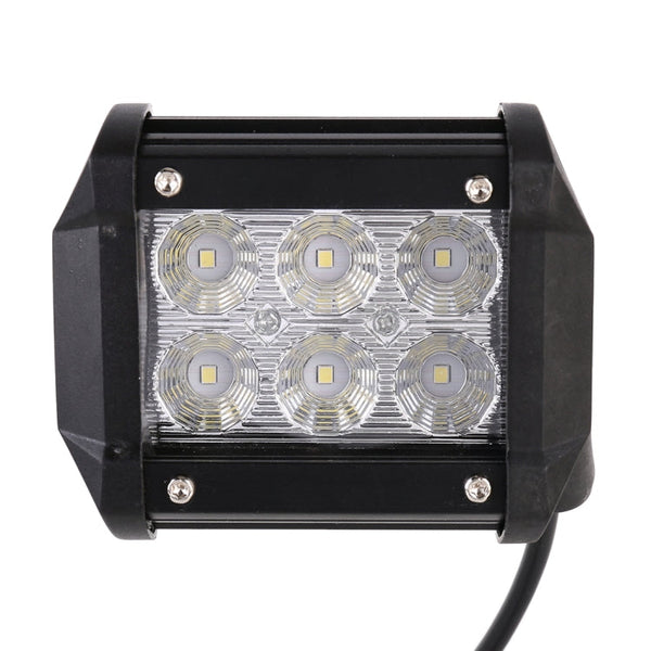 18W  6 LED White Light Floodlight Engineering Lamp / Waterproof IP67 SUVs Light, DC 10-30V