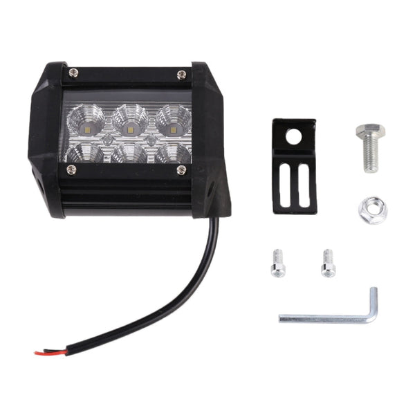 18W  6 LED White Light Floodlight Engineering Lamp / Waterproof IP67 SUVs Light, DC 10-30V