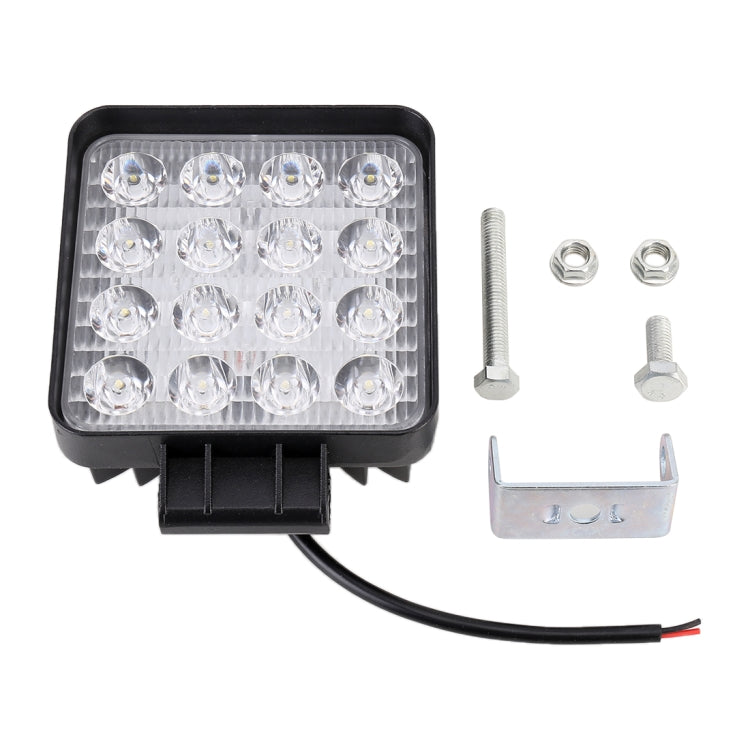 48W Bridgelux 4000lm 16 LED White Light Condenser Engineering Lamp / Waterproof IP67 SUVs Light, DC 10-30V