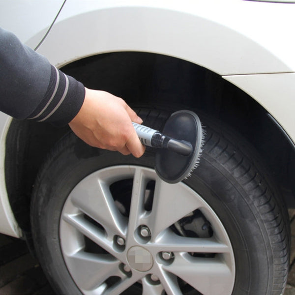 KANEED Car Motorcycle Washing Tool Car Tyre / Wheel Wash Cleaning Brush with Handle, Car Wheel Brush