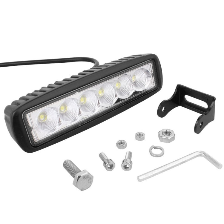 18W 1440LM Epistar 6 LED  Car Work Lamp Bar Light Waterproof IP67, DC 10-30V