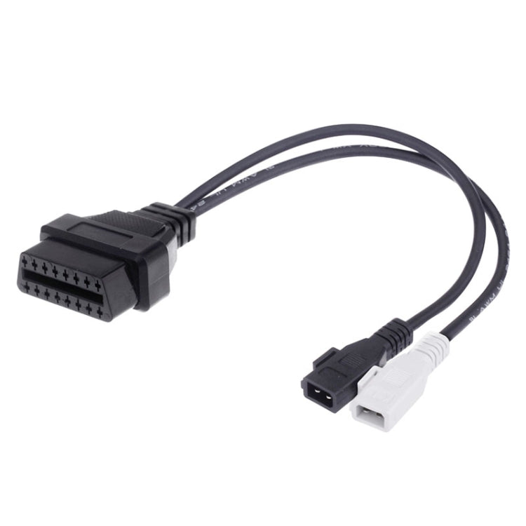 2 x 2 Pin to 16 Pin OBDII Diagnostic Cable for Audi