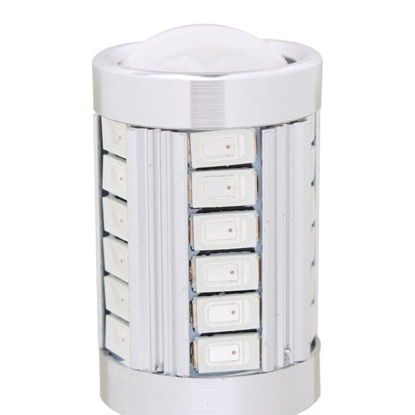 2PCS 1157/BAY15D 16.5W 1155LM 630-660nm 33 LED SMD 5630 Red Light Car Brake Light Lamp Bulb for Vehicles , DC12V