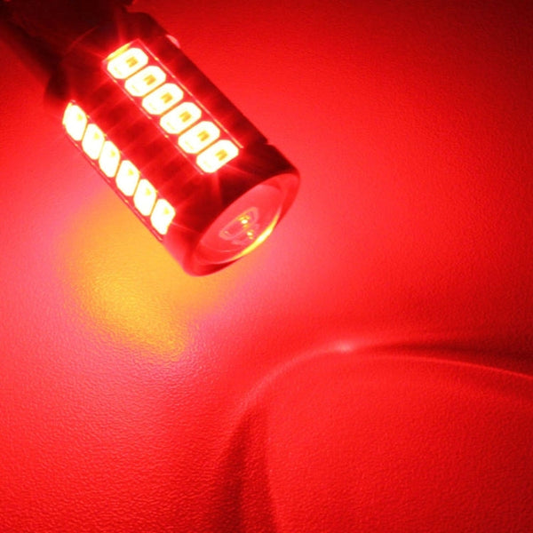 2PCS 1157/BAY15D 16.5W 1155LM 630-660nm 33 LED SMD 5630 Red Light Car Brake Light Lamp Bulb for Vehicles , DC12V