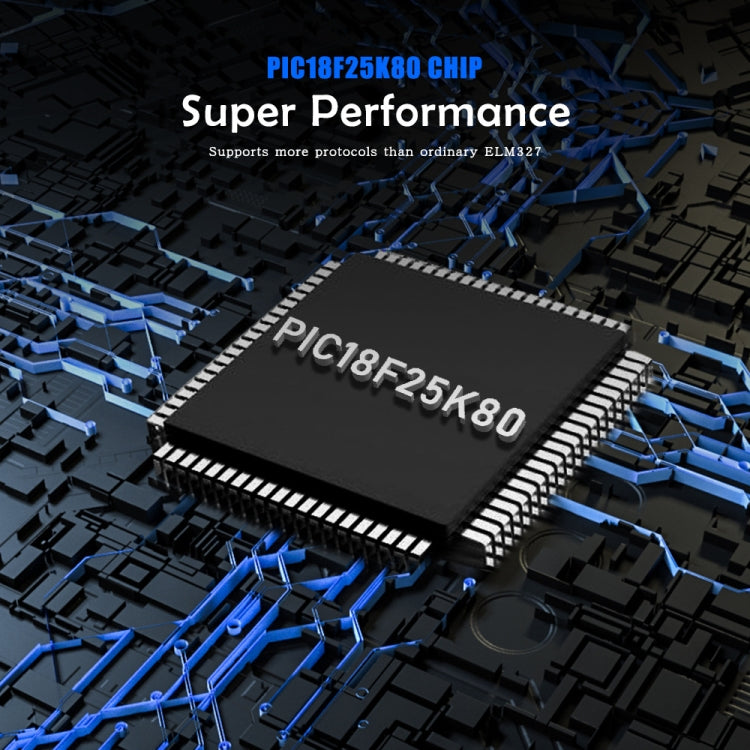 HH OBD ELM327 OBDII V1.5 Bluetooth Advanced Scan Tool Wireless Fuel Speed Diagnostic Tool, ELM327