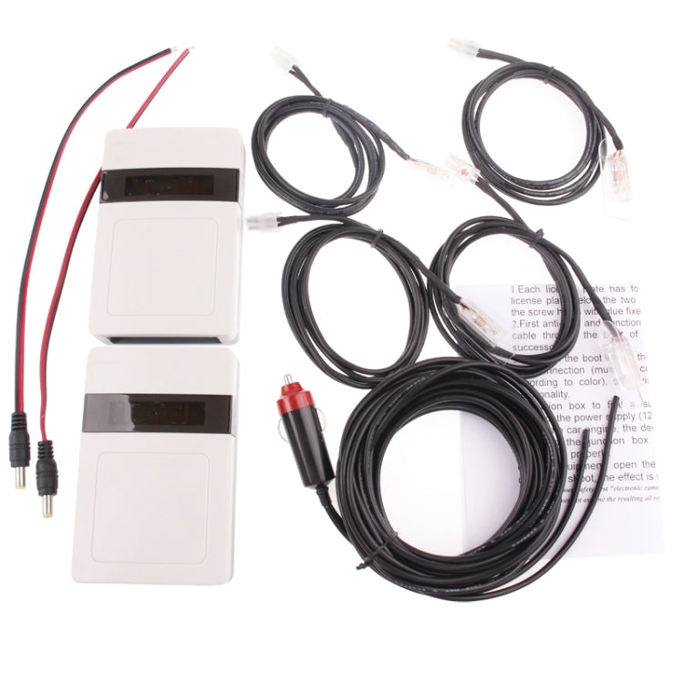 2 PCS DC 12V Car License Plate Anti Photo Radar Device, License Plate Anti Photo
