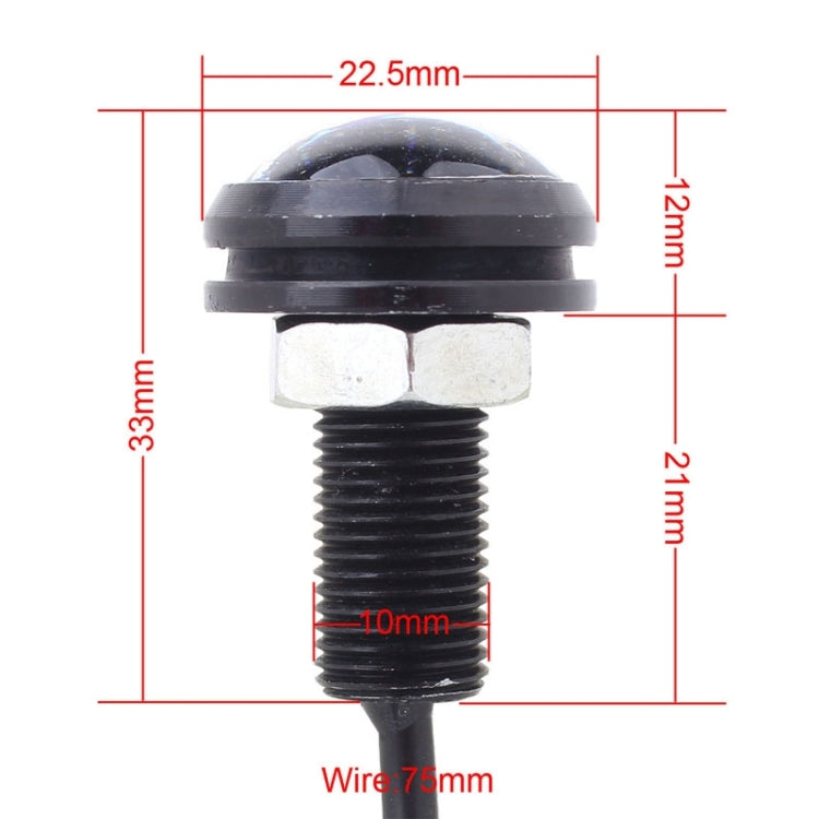 2 PCS MZ 22.5mm 1.5W 150LM White Light 3 LED SMD 5630 Spotlight Eagle Eye Light Daytime Running Light for Vehicles