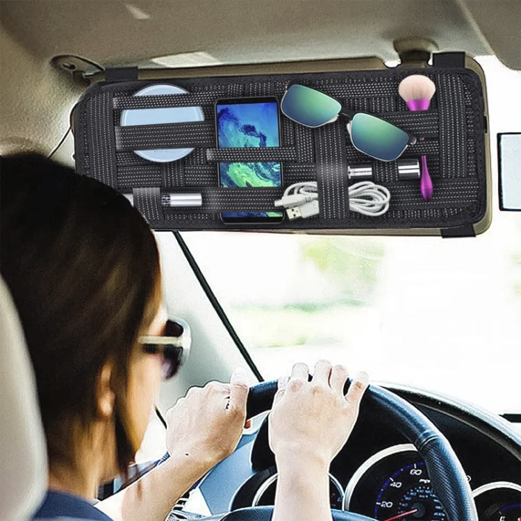 MuElastic Multi-functional Car Clip Sunvisor Car Storage Bag