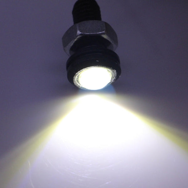 2 PCS 2x 2W Waterproof Eagle Eye Light White LED Light for Vehicles, Cable Length: 60cm
