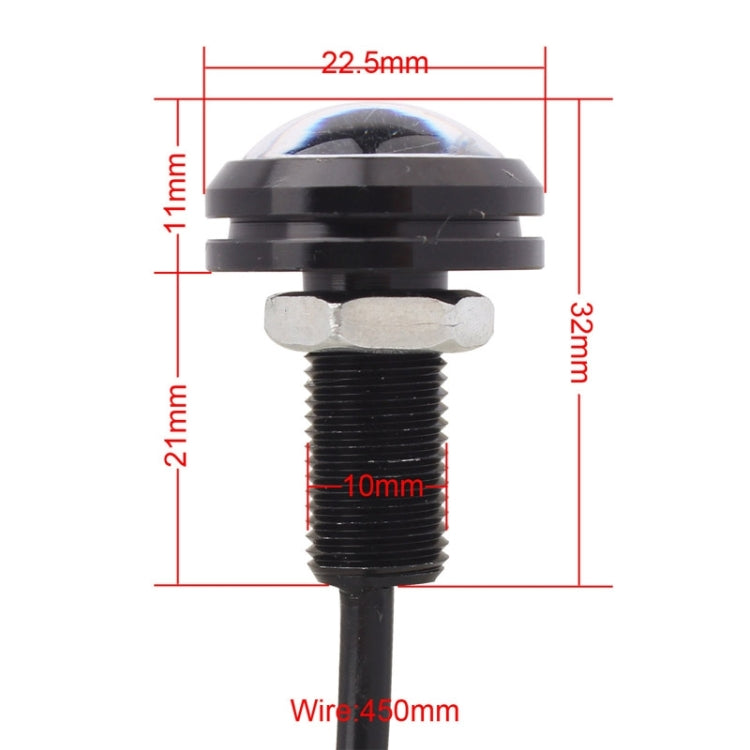 2 PCS  22.5mm 2W 200LM White + Yellow Light 4 LED SMD 5630 Eagle Eye Car Steering Light Daytime Running Light