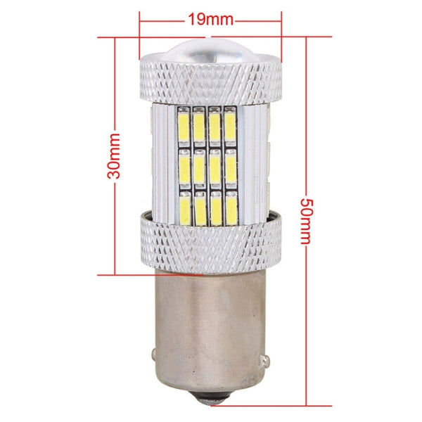 2PCS 1156 10W 540LM White Light 54 LED 4014 SMD Car Brake Light Steering Light Bulb, DC 12V