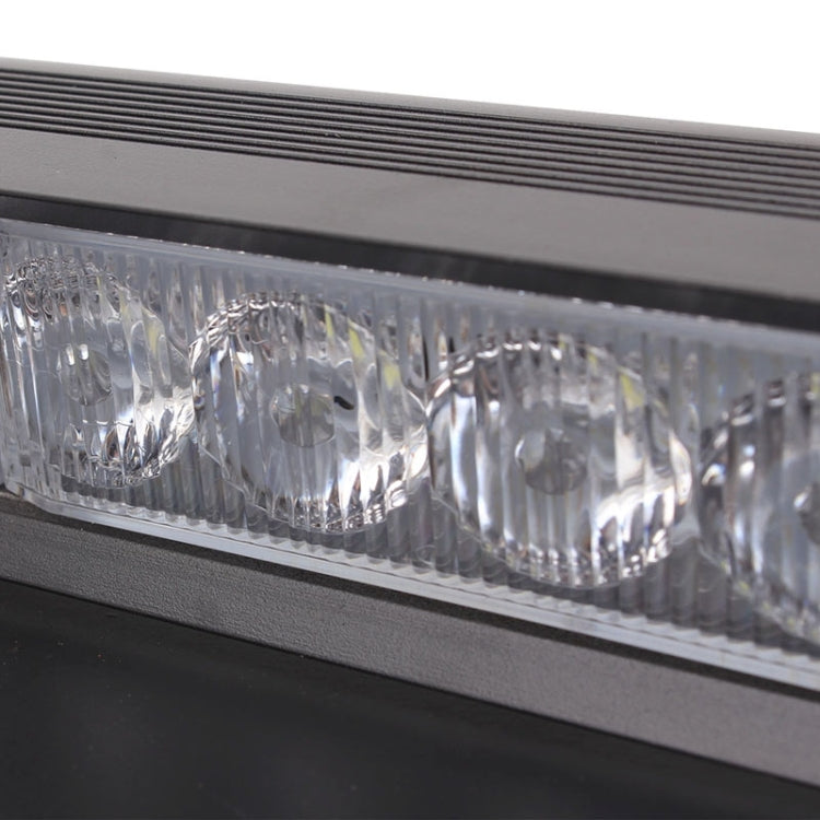 8W 800LM 8-LED 3-Modes Adjustable Angle Car Strobe Flash Dash Emergency Light Warning Lamp with Suckers, DC 12V