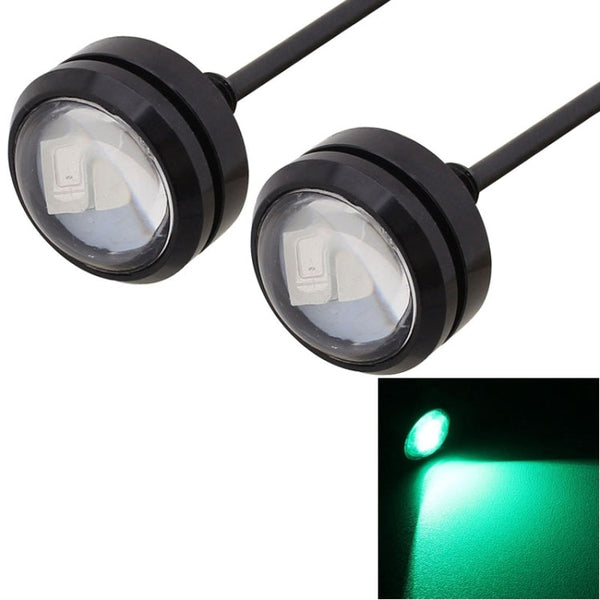 2 PCS 22.5mm 1.5W 150LM Ice Blue Light 3 LED SMD 5630 Spotlight Eagle Eye Light Daytime Running Light for Vehicles