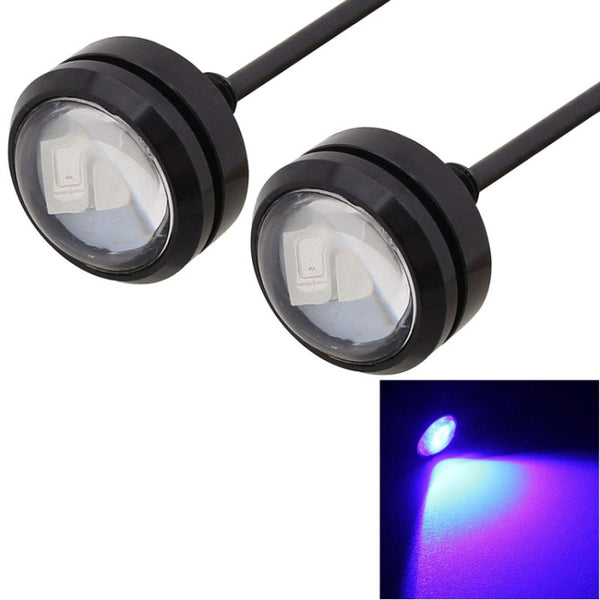 2 PCS 22.5mm 1.5W 150LM Ice Blue Light 3 LED SMD 5630 Spotlight Eagle Eye Light Daytime Running Light for Vehicles
