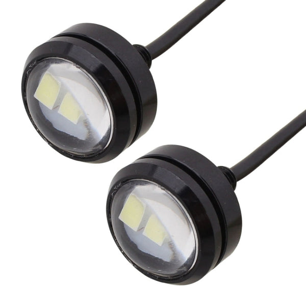 2 PCS 22.5mm 1.5W 150LM Ice Blue Light 3 LED SMD 5630 Spotlight Eagle Eye Light Daytime Running Light for Vehicles