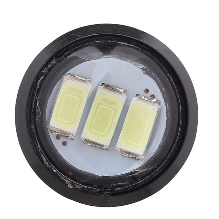 2 PCS 22.5mm 1.5W 150LM Ice Blue Light 3 LED SMD 5630 Spotlight Eagle Eye Light Daytime Running Light for Vehicles