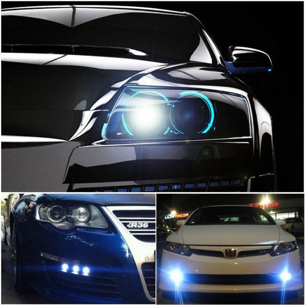2 PCS 22.5mm 1.5W 150LM Ice Blue Light 3 LED SMD 5630 Spotlight Eagle Eye Light Daytime Running Light for Vehicles