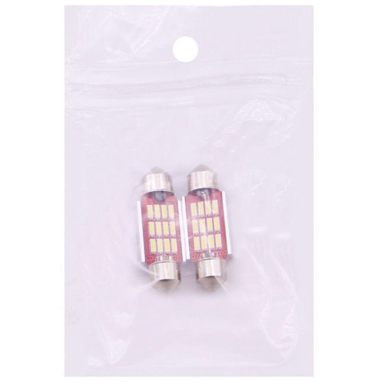 2 PCS 36mm 3.5W 180LM White Light 12 LED SMD 4014 CANBUS License Plate Reading Lights Car Light Bulb